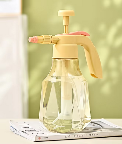 1pc Premium Plastic Pressure Spray Bottle - Powerful Air Pressure Technology, Adjustable Nozzle, High-Pressure Mist Sprayer for