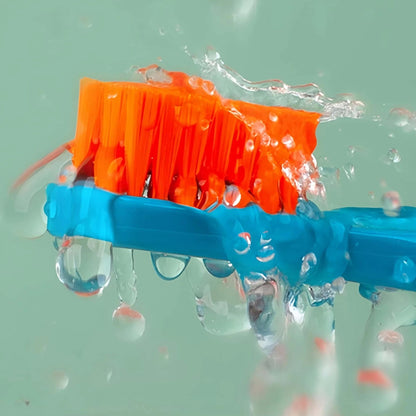 5 Packs of Chocolate Swiss Caring Soft Nylon Bristle Toothbrush Set, Ergonomic Handle, Ideal Choice for Travel and Hotels