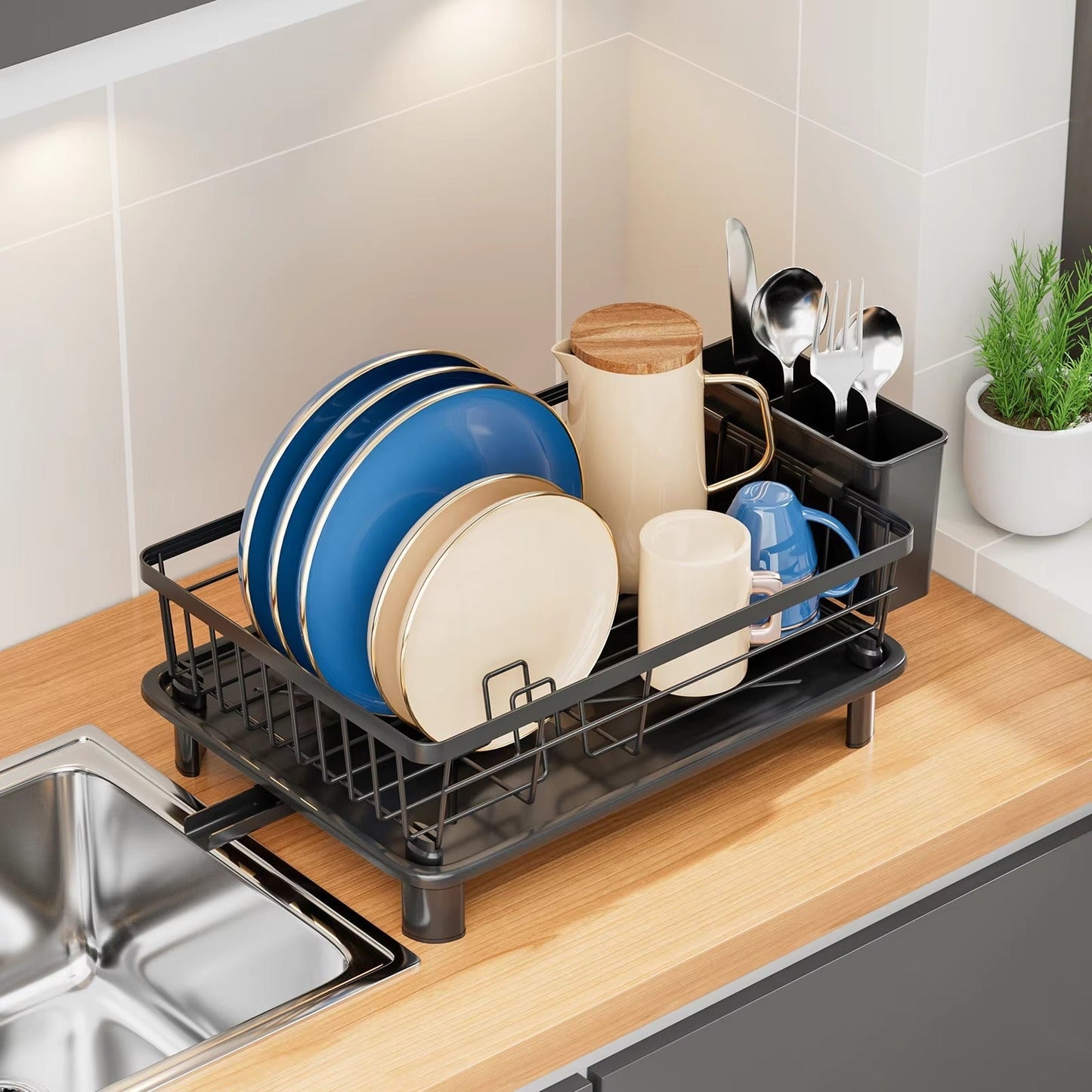 Multipurpose Dish Drying Kitchen Rack