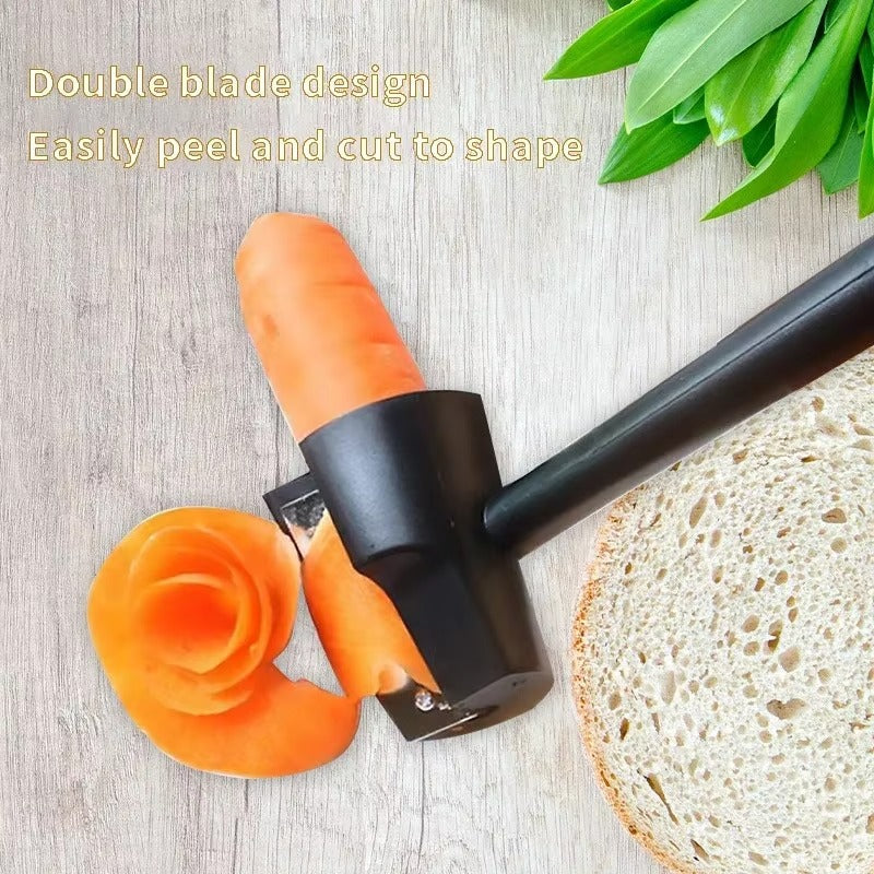 Vegetable Fruit Cutter Household Spiral Funnel Flower Shredder Peeler