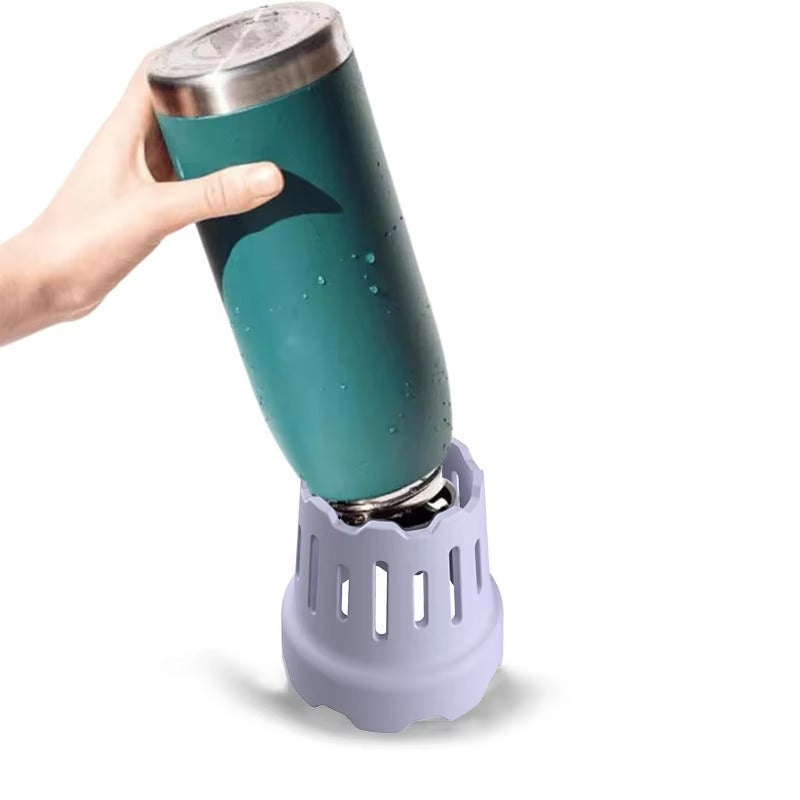 Freestanding Silicone Cup and Bottle Drying Rack - Airflow Design Water Bottle Dryer Stand for Handwash Drinkware