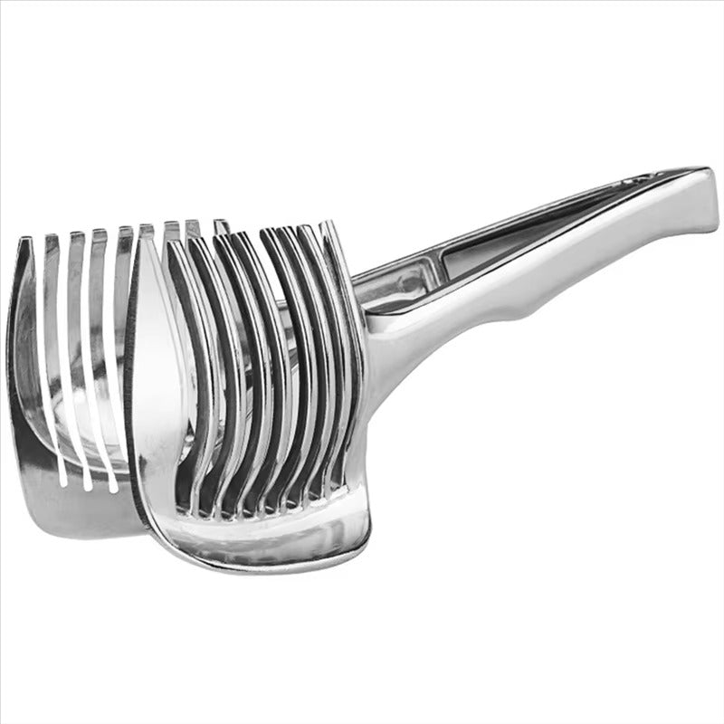 ABXF-Tomato Lemon Slicer Stand Fruit Cutter With Handle Kitchen Cutting Potato Lemon Food Rack