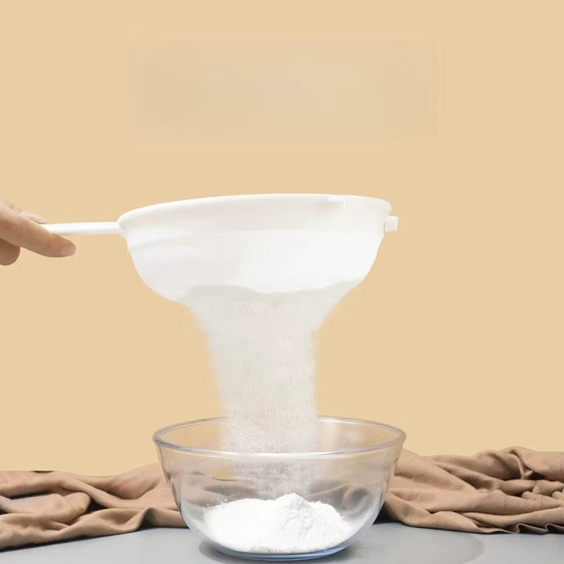 Ultra Fine Mesh Strainer With Handle Plastic Colander Food Juice Strainer Yogurt Mesh Sieve Mini Separation Net For Kitchen