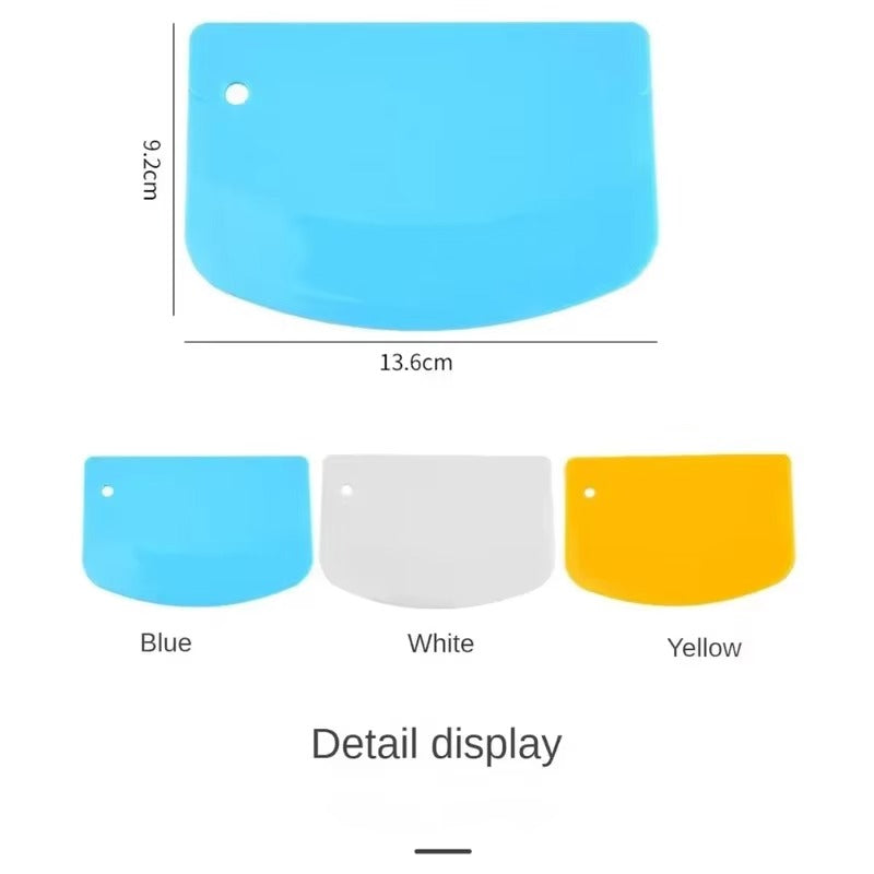 Dough Scraper Spatula Easy To Store Silicone Material Baked Bread Cake Cream Household Smooth Edge Spatula Baking Pastry Tools