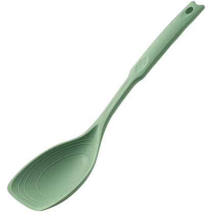 Silicone Spoon Multi-use Hold Comfortable Non-slip Round Handle Large Cooking Utensils Mixing Spoon Silicone Tableware Scoop