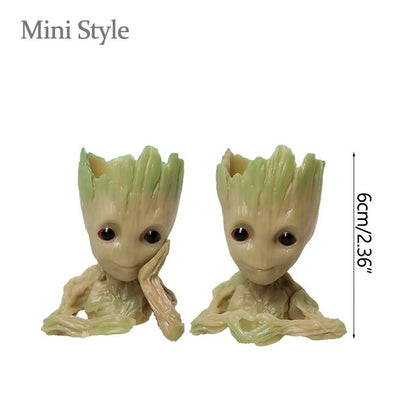 Home Decoration Crafts Miniature Model Office Desktop Display Cartoon Groot Figurines Handicrafts Decor Tree Man Ornament 5CM