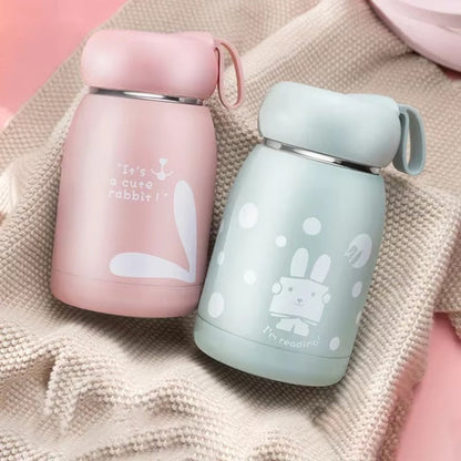 Cute Thermos Bottle Portable Thermal Mug Stainless Steel Insulation Cup