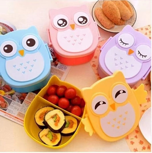 Portable Plastic Children Students Lunch Box Bento Box Food Container Carton Dinnerware Cutlery Food Container