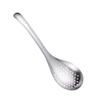 Stainless Steel Strainer Spoon Kitchen Colander Spoon Spoon Filter Strainer Food ScoopPerforated Skimmer Colander