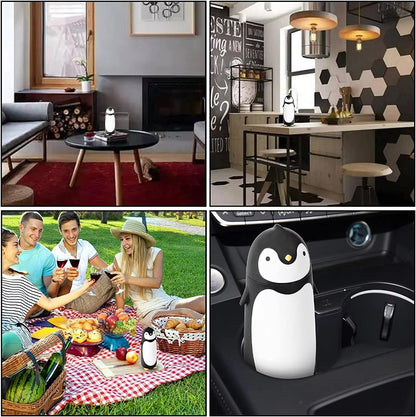 Penguin Stainless Steel Vacuum Thermos Travel Mug Tea Water Bottle