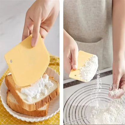 Dough Scraper Spatula Easy To Store Silicone Material Baked Bread Cake Cream Household Smooth Edge Spatula Baking Pastry Tools