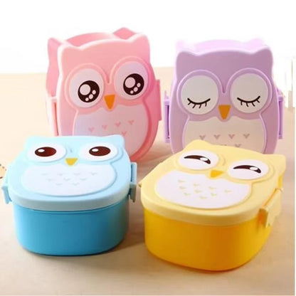 Portable Plastic Children Students Lunch Box Bento Box Food Container Carton Dinnerware Cutlery Food Container