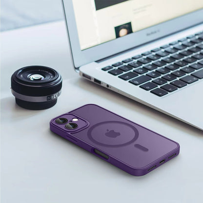 Magnetic Luxury Matte Translucent Armor Shockproof Case For iPhone 16 Magsafe Wireless Charge Cover For iPhone 16 Accessories
