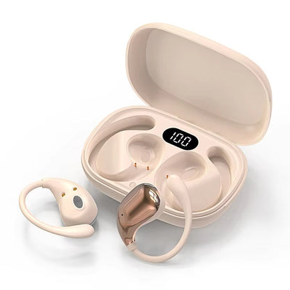 Bluetooth 5.4 Ear Hook Headphones TWS Wireless Earphones HiFi Stereo Waterproof Headsets LED Display Long Standby Touch Earbuds