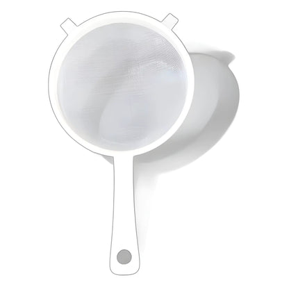 Ultra Fine Mesh Strainer With Handle Plastic Colander Food Juice Strainer Yogurt Mesh Sieve Mini Separation Net For Kitchen