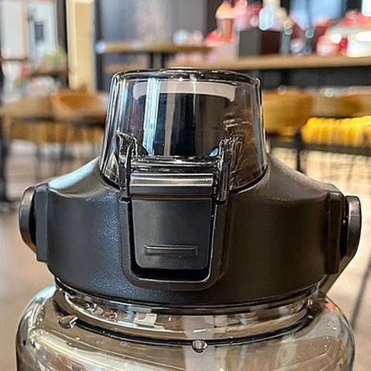 2 Liter Sports Water Bottle With Straw Men Women