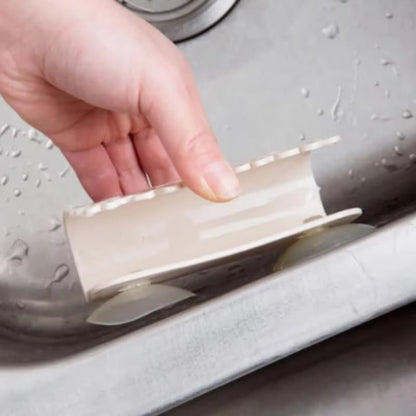 1Pc Dish Cloths Rack Suction Sponge Holder Clip Rag Storage Lid Rack Kitchen Tool