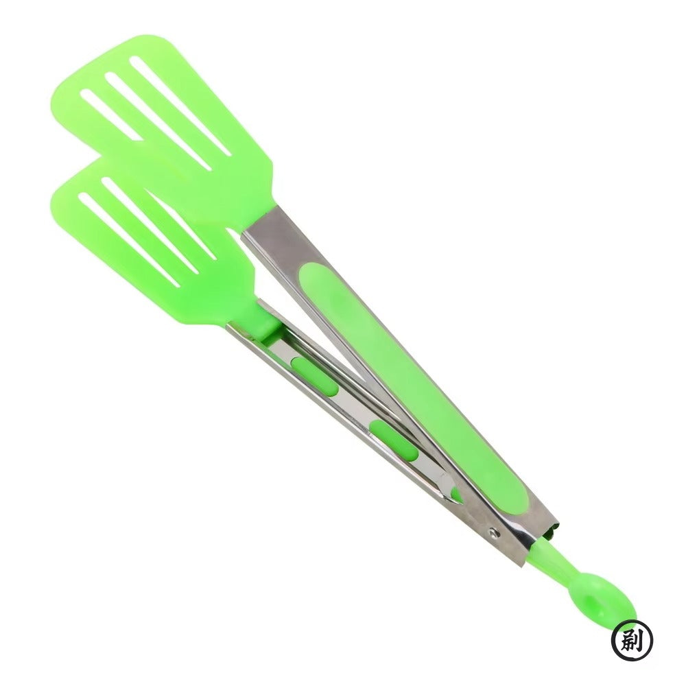 Kitchen Cooking Tools Non-Stick Kitchen Tongs Stainless Steel Handle Utensil Pizza Bread Steak Clip Salad Serving BBQ Tongs