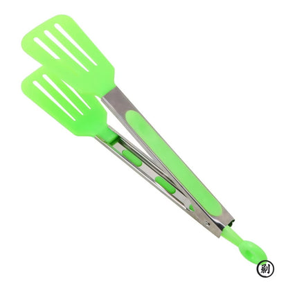 Kitchen Cooking Tools Non-Stick Kitchen Tongs Stainless Steel Handle Utensil Pizza Bread Steak Clip Salad Serving BBQ Tongs