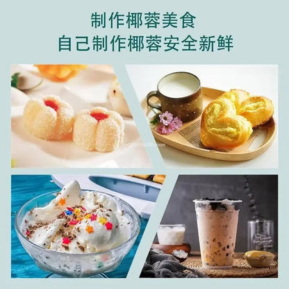 1pc Handcrafted Coconut Flesh Grater and Extractor Combo - Ultimate Tool for Preparing Coconut Fillings and Garnishes