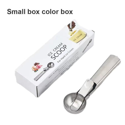 Stainless Steel Dual-purpose Ice Cream Scoop Ice Cream Scooper Multifunctional Fruit Scoop Kitchen Supplies