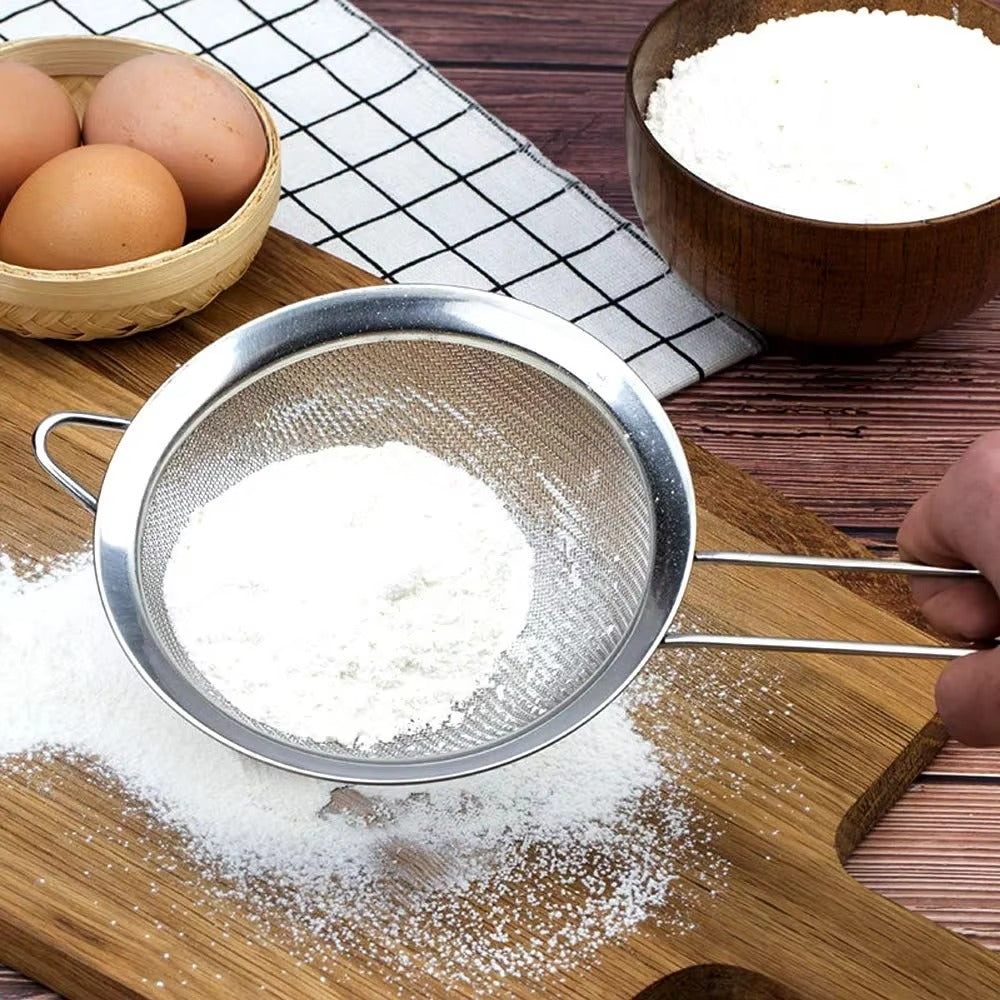 Stainless Steel Fine Mesh Strainer Flour Sifter