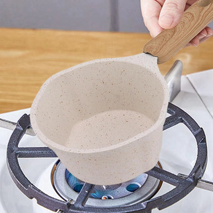 250ml Nonstick Rapid Heating White Sauce Pan Flat Bottom Multifunctional Cooking Pot for frying