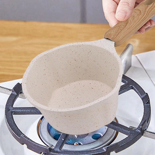 250ml Nonstick Rapid Heating White Sauce Pan Flat Bottom Multifunctional Cooking Pot for frying