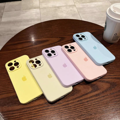 Original Liquid Silicone Phone Case For Apple iPhone 16 13 15 14 12 11 Pro Max Cases For iPhone 12 13 14 15 Plus Logo Box Cover