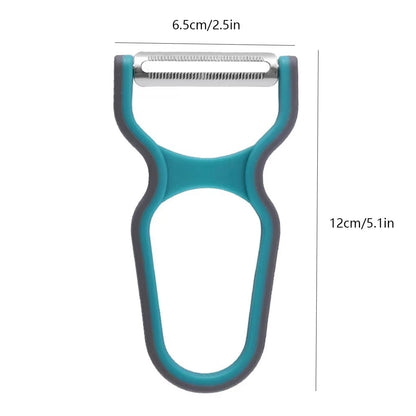 3Pcs Stainless Steel Multi-function Potato Peeler Fruit Vegetable Chopper Mini Spud Slicer Grater Set Random Color Kitchen Tools