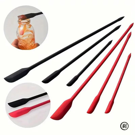3-Piece Mini Silicone Spatula Set - Heat Resistant, Multiple Sizes for Jar, Bottles and Kitchen