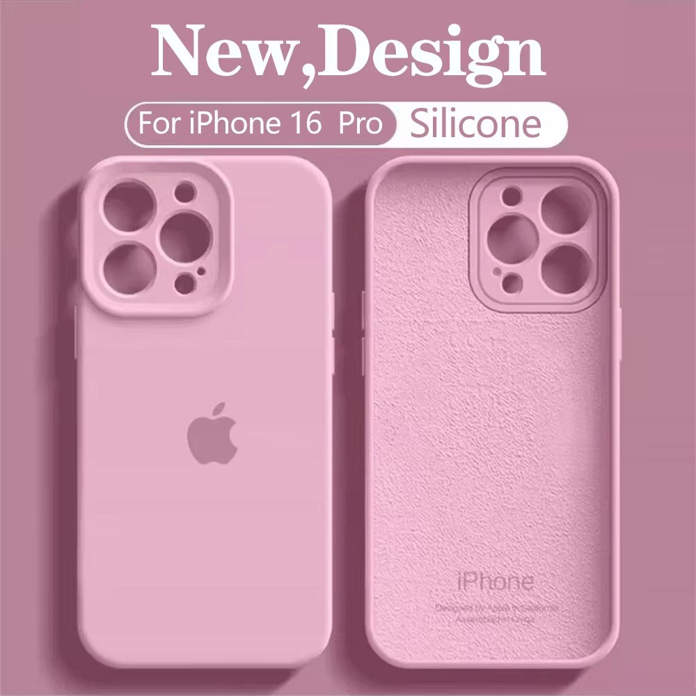 Original Liquid Silicone Phone Case For Apple iPhone 16 13 15 14 12 11 Pro Max Cases For iPhone 12 13 14 15 Plus Logo Box Cover