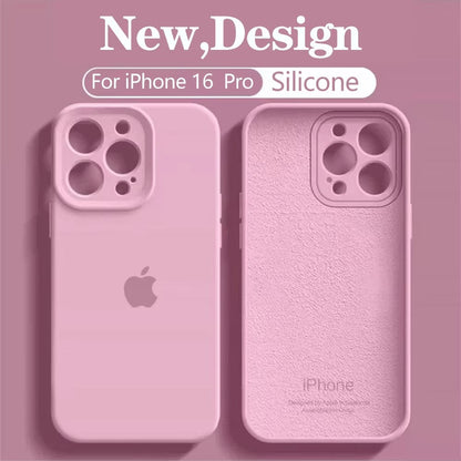 Original Liquid Silicone Phone Case For Apple iPhone 16 13 15 14 12 11 Pro Max Cases For iPhone 12 13 14 15 Plus Logo Box Cover