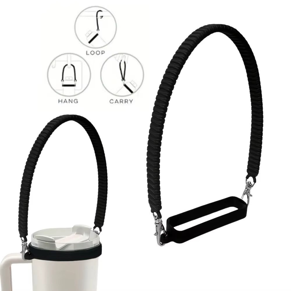 Water Bottle Handle Water Bottle Sling Carrier Holder Strap Soft Durable Silicone for Most 8-40oz Bottles for Cup Accessories