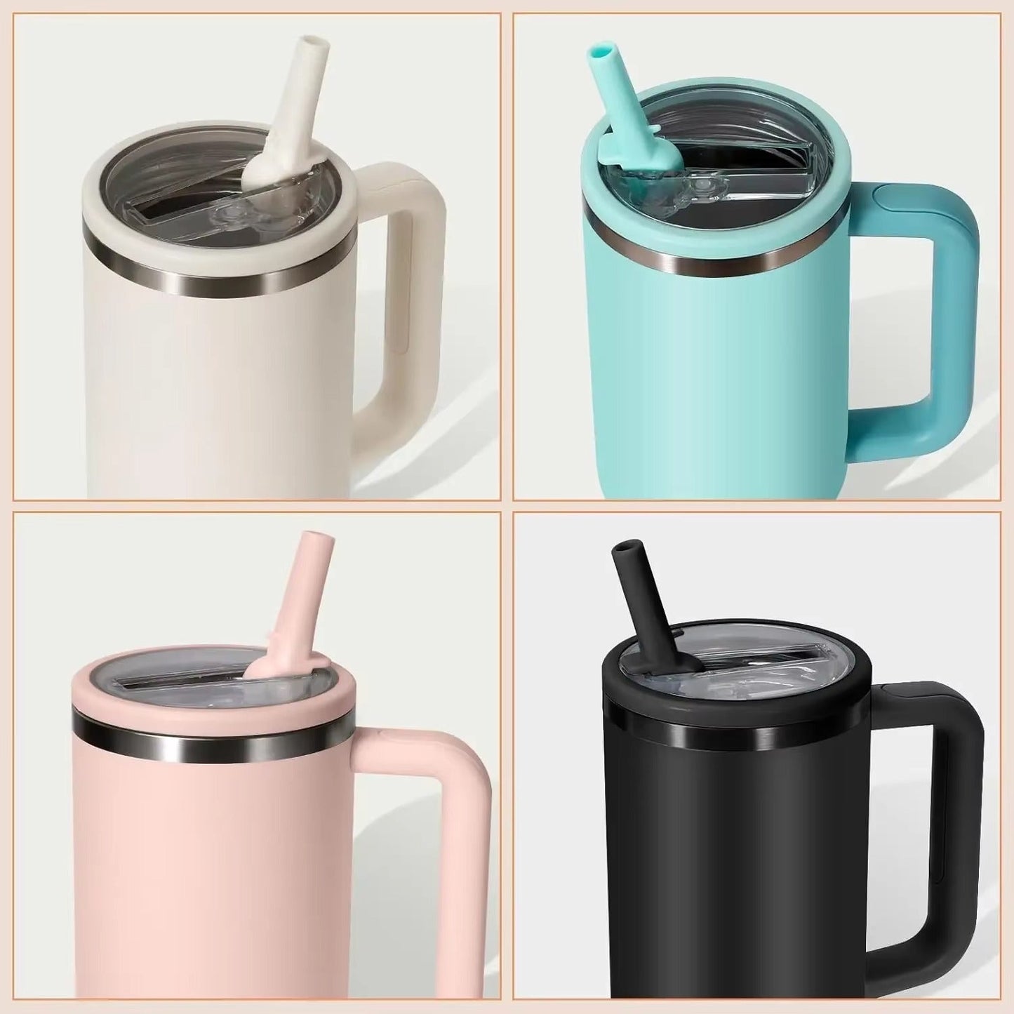 40oz Lid for Stanley Flip Straw Leak Proof Spill-proof Cup Cover Tumbler Lid Replacement for Stanley Cup Accessories Straw Cover