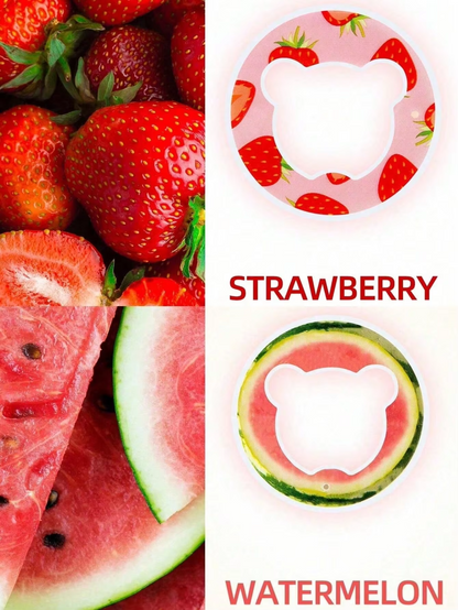 1pc Multi Flavour Fruit Flavour Rings For Water Cups, Little Bear Shape Flavour Rings For Water Cups Flavour Rings Drinking Tool