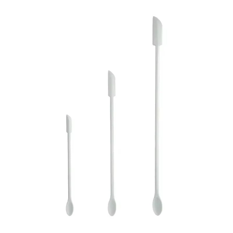 Cosmetic Bottle Silicone Mini Scraper Three Piece Set Baking Double End Two In One Spatula Jam Bottle Scraper Spoon Set