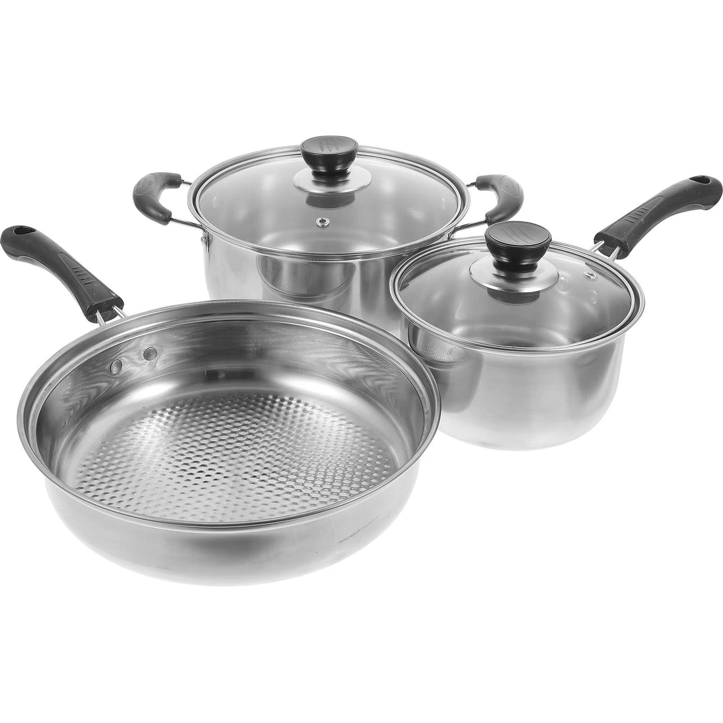 1 set 16cm 20cm Soup Pot Small Saucepan 24cm Frying Pan
