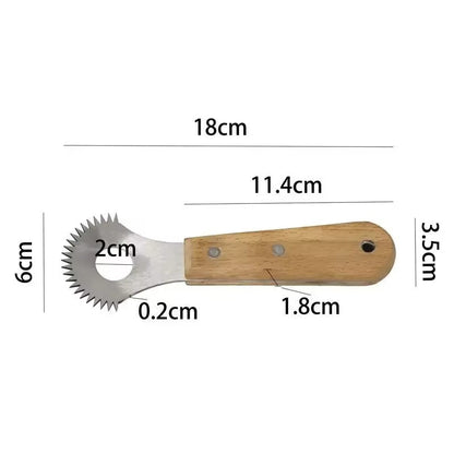 1pc Handcrafted Coconut Flesh Grater and Extractor Combo - Ultimate Tool for Preparing Coconut Fillings and Garnishes