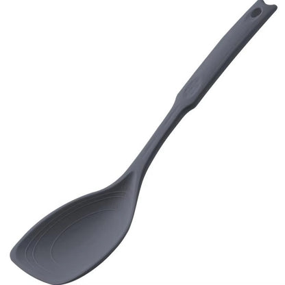 Silicone Spoon Multi-use Hold Comfortable Non-slip Round Handle Large Cooking Utensils Mixing Spoon Silicone Tableware Scoop