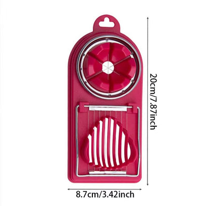 Multifunctional PP Base egg cutter 2-in-1 stainless steel