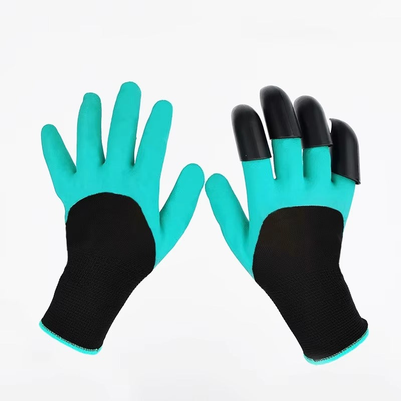 Garden gloves, stab resistant, waterproof, claw resistant, wear-resistant, ground scraping, grass pulling, soil digging, special
