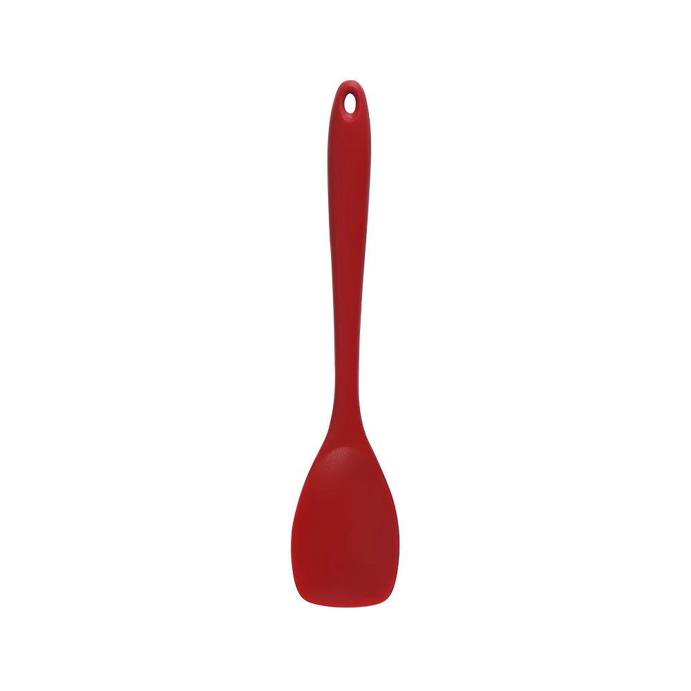 1PC Silicone Flat Head Shovel Integrated all Inclusive Salad Spoon non Stick Pot Spatula Silicone Kitchen Utensils