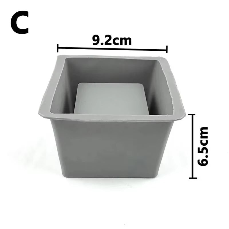 Flower Pot Silicone Mold For Diy Jewelry Storage Box Concrete Cement Making Mold Mirror Crystal Epoxy Clay Mold Home Decoration
