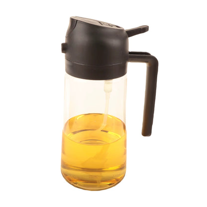 16oz Oil Dispenser Bottle for Kitchen, 2 in 1 Olive Oil Dispenser