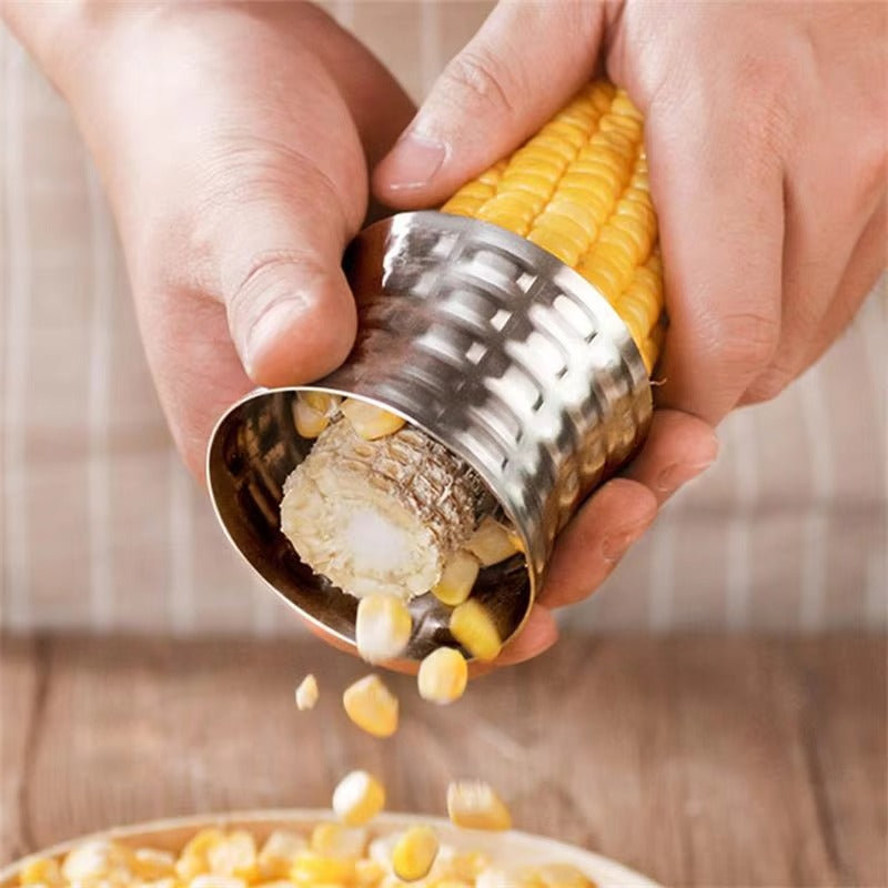 1Pcs Corn Stripper Fruit Tools Stainless Steel Corn Cob Remover Cutter Shaver Fruit Vegetable Cooking Tools Kitchen Supplies
